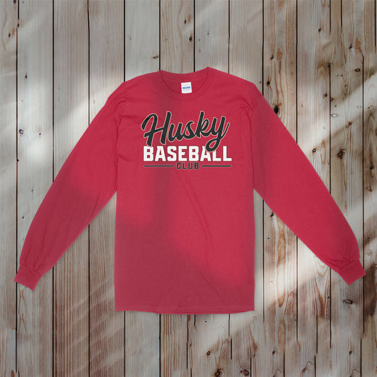 Husky Baseball Club  |  Adult  |  Cotton Long Sleeve|  HBC0015