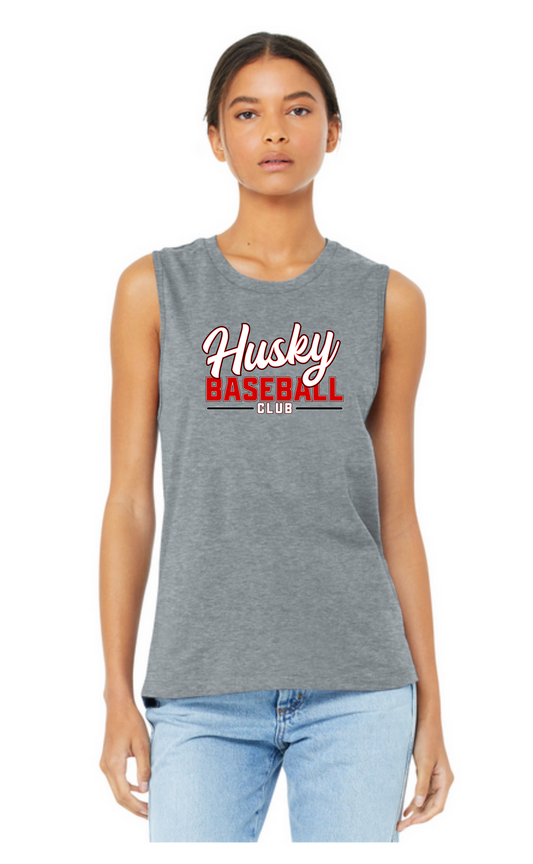 Husky Baseball Club  |  Adult  |  Bella Canvas Muscle Tank  |  HBC0014