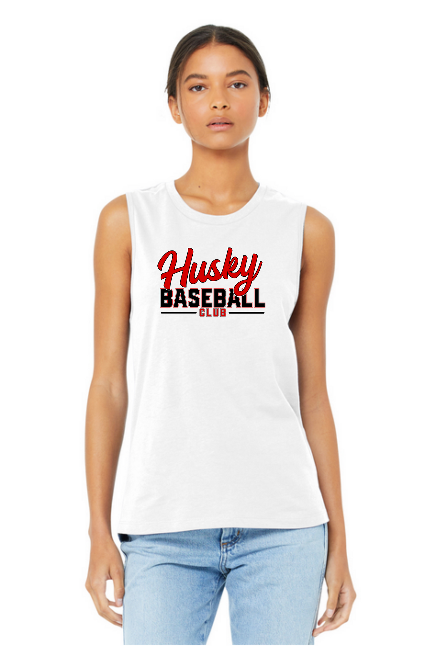 Husky Baseball Club  |  Adult  |  Bella Canvas Muscle Tank  |  HBC0014