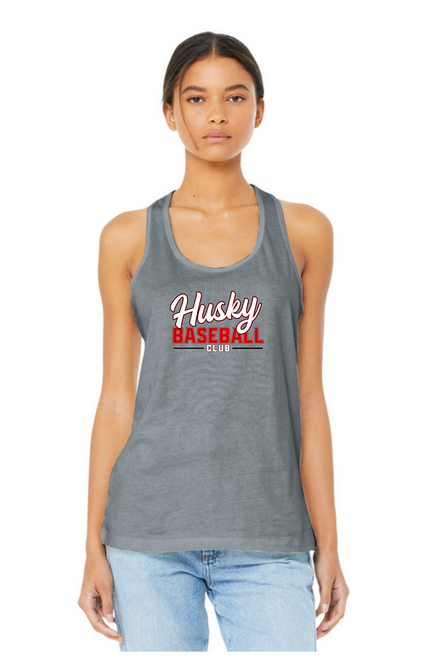 Husky Baseball Club  |  Adult  |  Bella Canvas Racerback Tank  |  HBC013