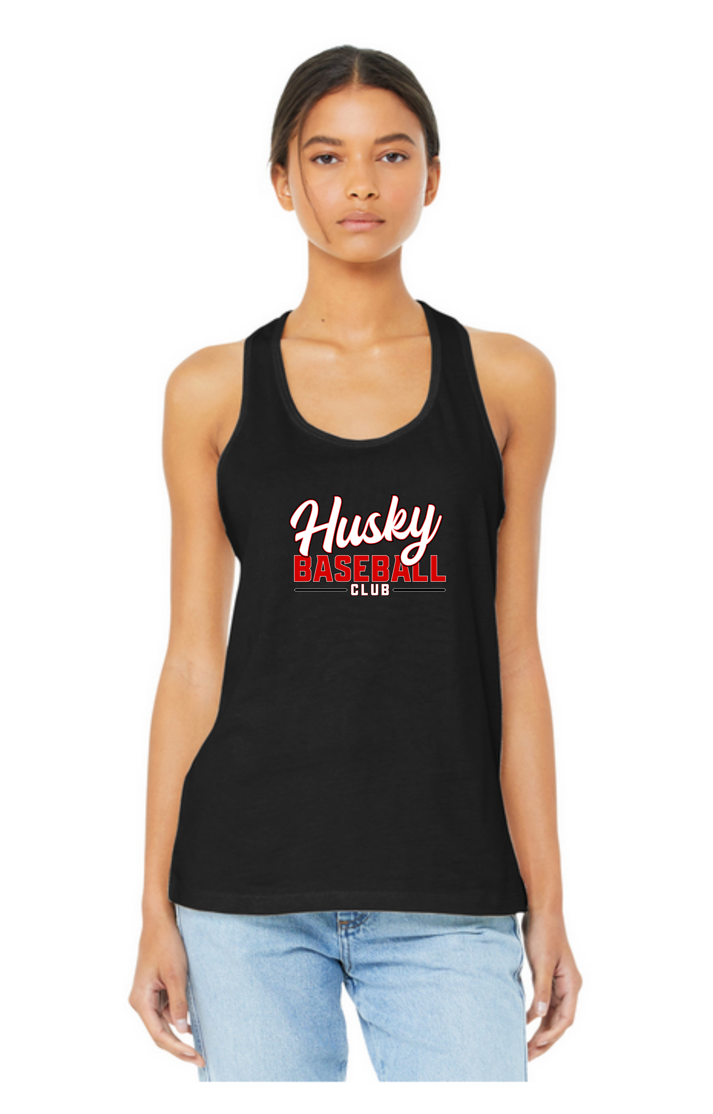 Husky Baseball Club  |  Adult  |  Bella Canvas Racerback Tank  |  HBC013