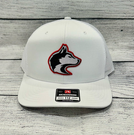 Hat  |  Richardson 112  |  Husky Head White Snapback  |  HH007