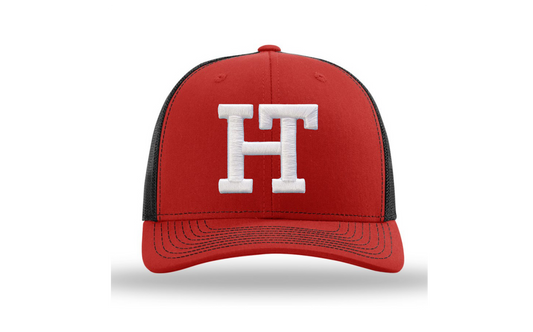 Hat  |  Richardson 112  |  Red with Black Mesh Snapback  |  HH004