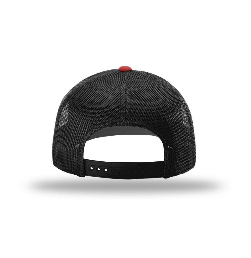 Hat  |  Richardson 112  |  Red with Black Mesh Snapback  |  HH004